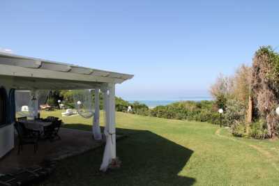Exclusive beachfront vacation villa rental with private access to the beach of Sabaudia Circeo close to Torre Paola with 4 bedrooms and 4 bathrooms